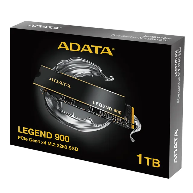 【ADATA 威剛】LEGEND 900 PCIe Gen4x4 M.2 2280 512GB 固態硬碟(讀6200MB/寫2300MB*附散熱片)