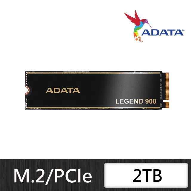【ADATA 威剛】LEGEND 900 PCIe Gen4x4 M.2 2280 2TB 固態硬碟(讀7000MB/寫5400MB*附散熱片)