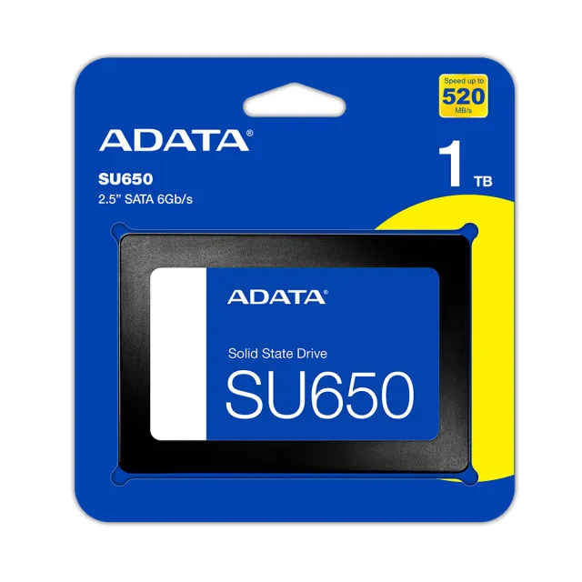 【ADATA 威剛】Ultimate SU650 480GB SATA SSD固態硬碟(讀520MB/寫450MB)