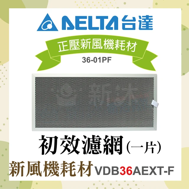 台達電子 正壓新風機耗材-初效濾網1片(適用機型VDB36AEXT-F)