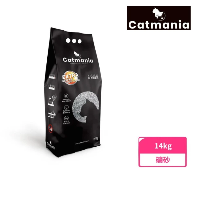 Catmania卡曼尼亞 極速凝礦砂 14kg(貓砂、礦砂)