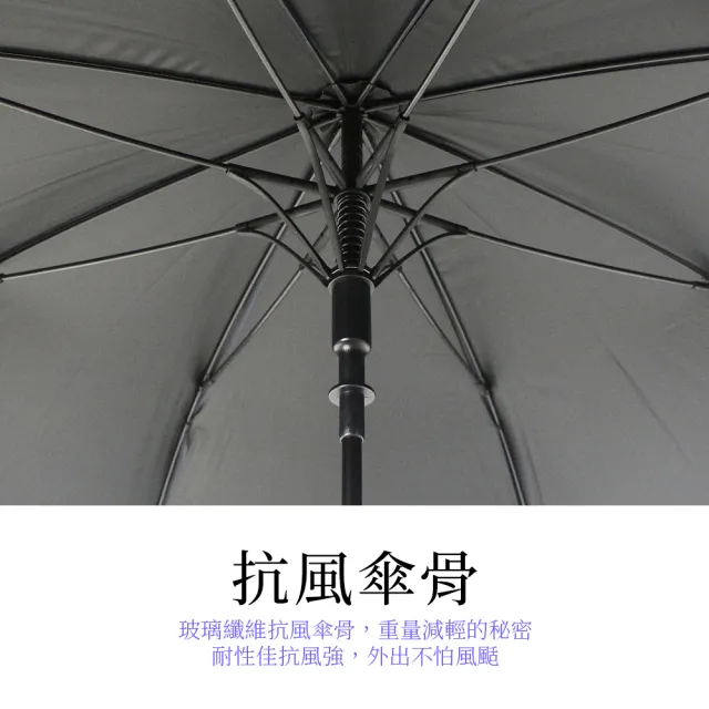 【雨傘王】BigRed 輕巧無敵 直傘 自動傘 防曬抗UV 黑膠傘布(終身免費維修)
