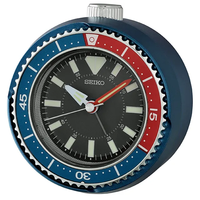 SEIKO 精工】水鬼造型靜音秒針防貪睡鬧鐘-4款可選情人節禮物(QHE207E