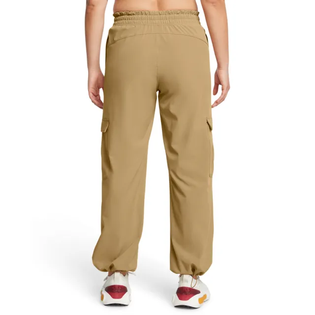 【UNDER ARMOUR】UA 女 Armoursport Woven Cargo長褲_1382696-263(卡其色)