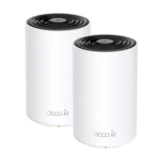 【TP-Link】WiFi 6E AXE5400 三頻 2.5G 真Mesh 無線路由器 分享器(透天厝首選/Deco XE75 Pro 二入組)