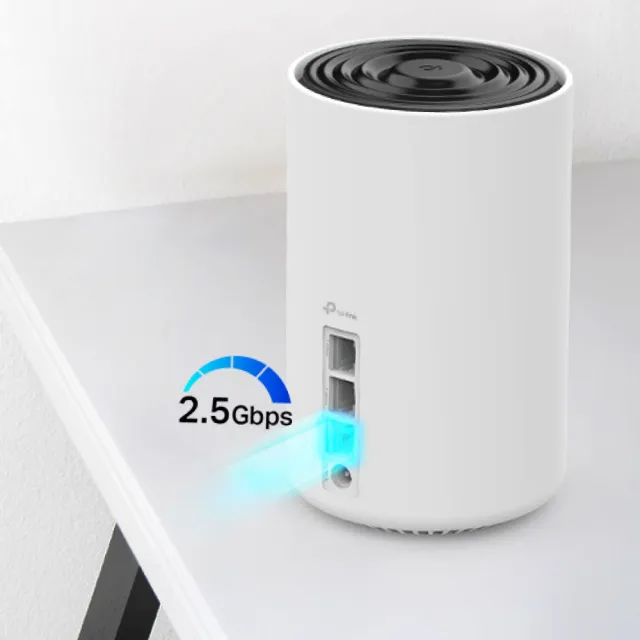 【TP-Link】WiFi 6E AXE5400 三頻 2.5G 真Mesh 無線路由器 分享器(透天厝首選/Deco XE75 Pro 一入組)