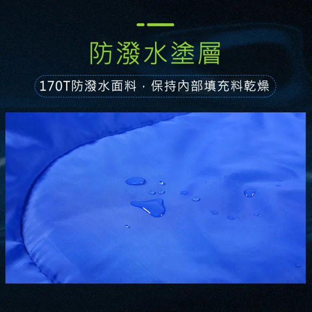 【VENCEDOR】信封型睡袋-1000G(露營 登山 旅行睡袋 單人睡袋 超輕睡袋 帶帽成人戶外露營睡袋-1入)