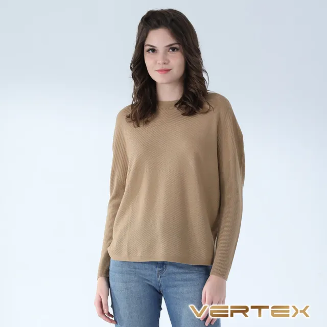 【VERTEX】100%初剪羊毛無縫斜紋針織暖織衣-A