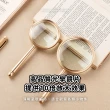 【高清白玻】鋁合金光學10倍放大鏡(高倍數 珠寶 老花眼 近視 老年人 閱讀 看書 手持鏡 鑑定 鑑賞 維修)