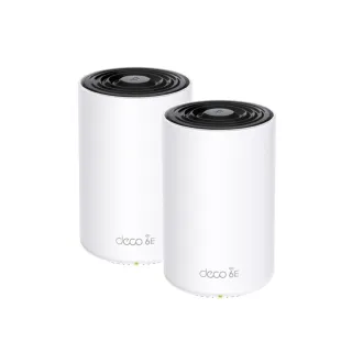 【TP-Link】Wi-Fi 6E AXE5400 三頻 Gigabit 真Mesh 無線路由器 分享器(透天厝首選/Deco XE75 二入組)