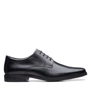 【Clarks】男款Howard Walk寬楦設計微方頭柔軟皮革素面紳士鞋(CLM61285D)