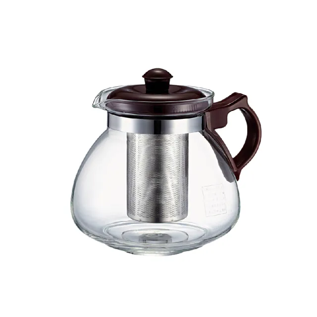 【Glass King】GK-806/耐熱泡茶壺/1400ml(耐熱玻璃壺/大容量泡茶壺/不鏽鋼濾網)