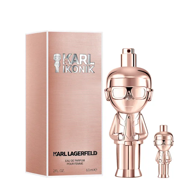 【KARL LAGERFELD 卡爾】時尚大帝•流光金淡香精60ml(贈同款小香乙瓶.專櫃公司貨)