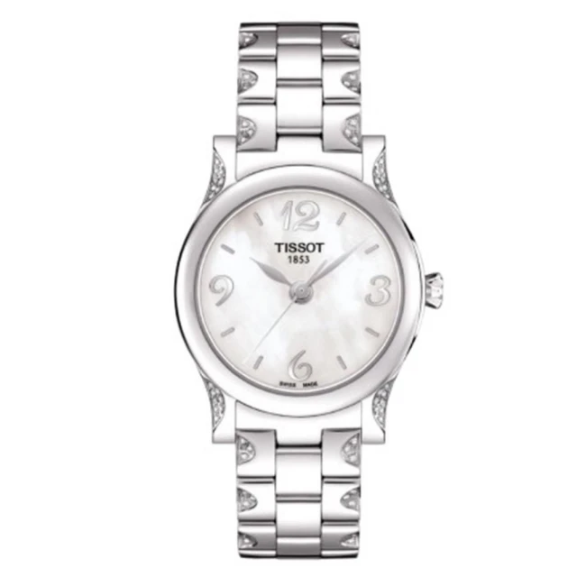 TISSOT 天梭 Stylis-T系列 經典大三針石英女錶/銀28mm(T0282101111701)