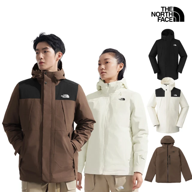 The North Face 冬季必備-男女款防水透氣羽絨/鋪棉內裡三合一外套(多款任選)