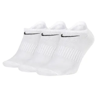【NIKE 耐吉】Nike Everyday Lightweight No Show Training 白色 男女款 踝襪 隱形襪三雙一組(SX7678-100)