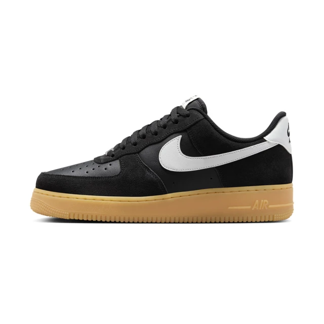 NIKE 耐吉 Air Force 1”07 LV8 男鞋 黑色 運動 AF1 麂皮 皮革 膠底 休閒鞋 FQ8714-004