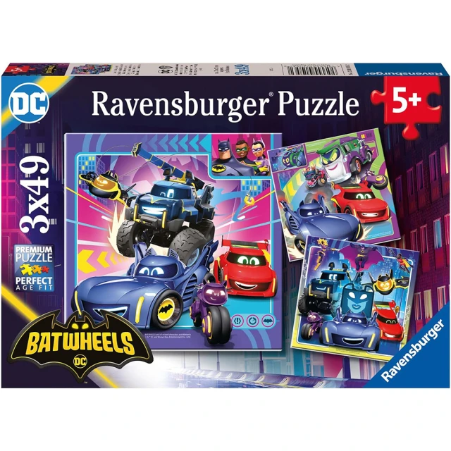 Ravensburger 維寶拼圖-超級蝙蝠車 3x49片