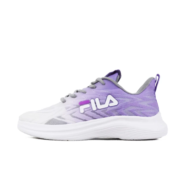 FILA Cft Sponge 女 慢跑鞋 運動鞋 休閒 輕量 透氣 緩震 彈力 紫白(5-J924W-911)