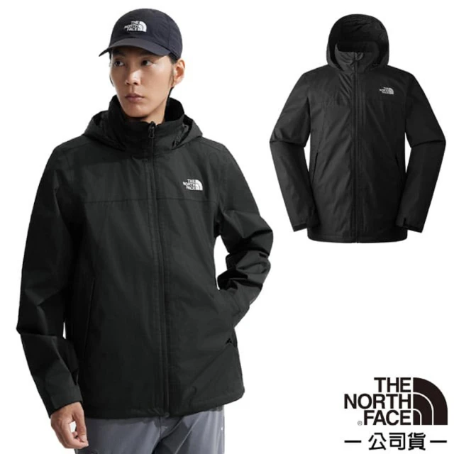 The North Face 男 NEW SANGRO DRYVENT 輕薄款 防風防水透氣可調節連帽外套.風衣(88FR-JK3 黑 N)