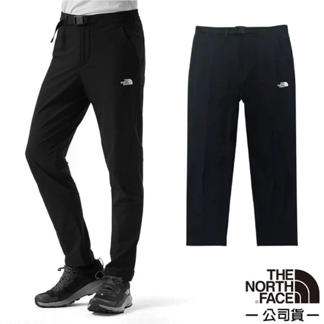 The North Face 男 NEW HIKE PANT 防潑水戶外徒步長褲.休閒運動褲.登山健行褲(7WCV-JK3 宇宙黑)