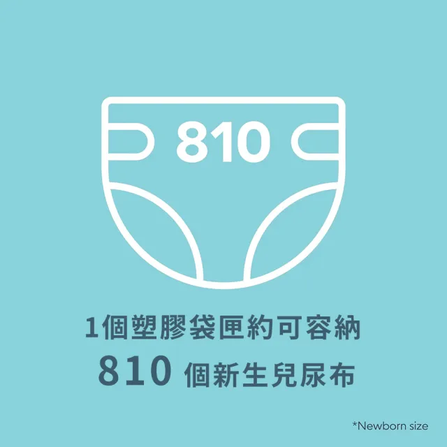 【Diaper Genie】加拿大 Diaper Genie 不鏽鋼雙重鎖臭尿布處理器 多層鎖臭塑膠袋匣 加長型*4入(鎖臭)