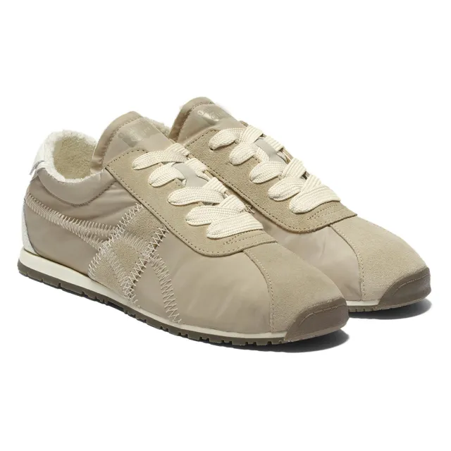 【Onitsuka Tiger】鬼塚虎 米色車線虎爪紋 TIGER CORSAIR A55 休閒鞋 (1183C317-021)
