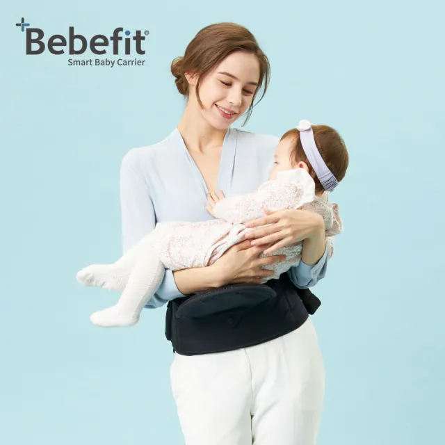 【Bebefit】韓國S7 旗艦款 智能嬰兒揹帶｜折疊腰凳(多款任選)