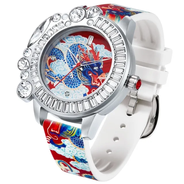 【Galtiscopio 迦堤】迦堤 龍玥系列 龍年限量 法國精品 時尚腕錶 42mm 母親節 女生禮物(DRSS001BURRS)
