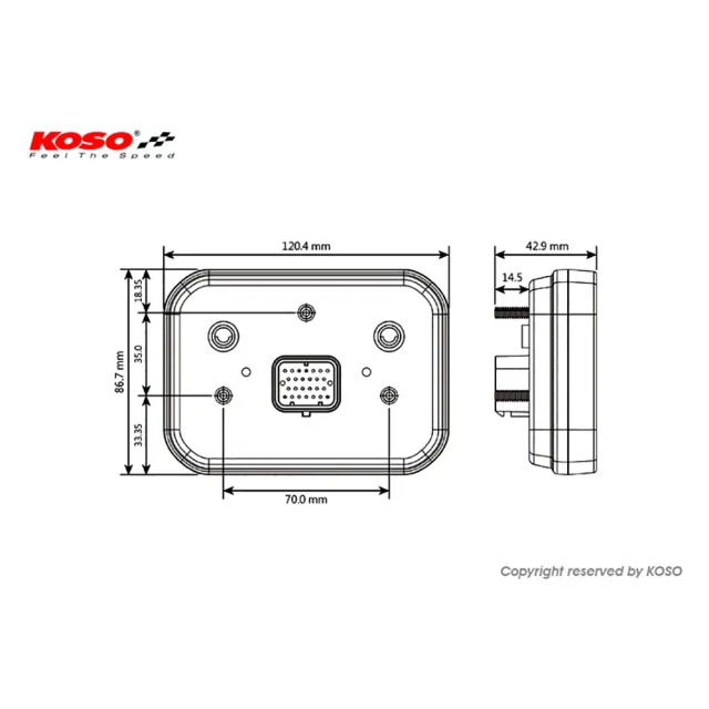 【KOSO】RX3S TFT 碼表(泛用、多功能碼表)