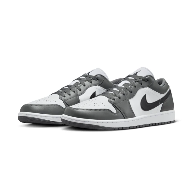 NIKE 耐吉 Air Jordan 1 Low 鐵灰黑 553558-152(AJ1 經典 復古 簡潔 休閒鞋 男鞋)