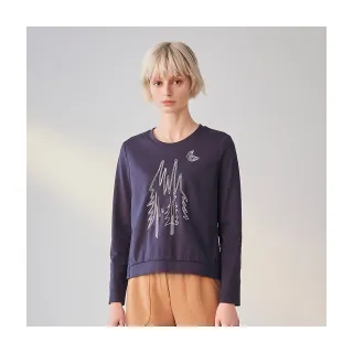 【Diffa】森林風電繡圖案設計針織衫-女