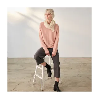 【Diffa】經典灰格貼袋設計長寬褲-女