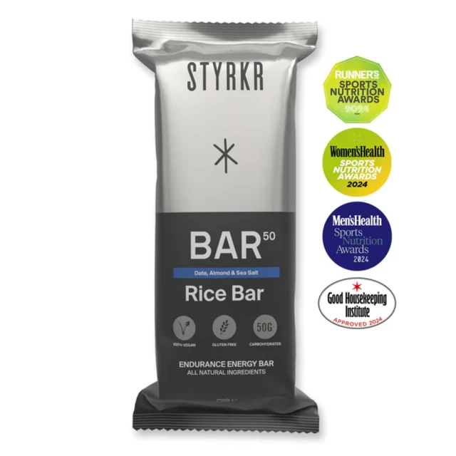 Styrkr BAR50 Date Almond Sea Salt Energy Bar 能量棒(一盒12入｜杏仁海鹽可可風味｜米餅)