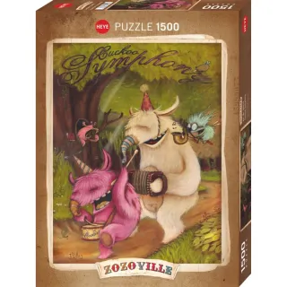 【雷諾瓦】布穀鳥交響樂/Zozoville/1500片拼圖/HEYE(桌遊/益智/裝飾/送禮/禮物/療癒/怪獸)