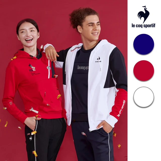 LE COQ SPORTIF 公雞 高爾夫系列 男款白x螢光