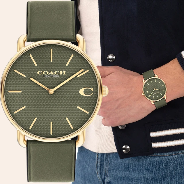 COACH C字Logo皮帶手錶 男錶 41mm 聖誕節 禮物(CO14602723)