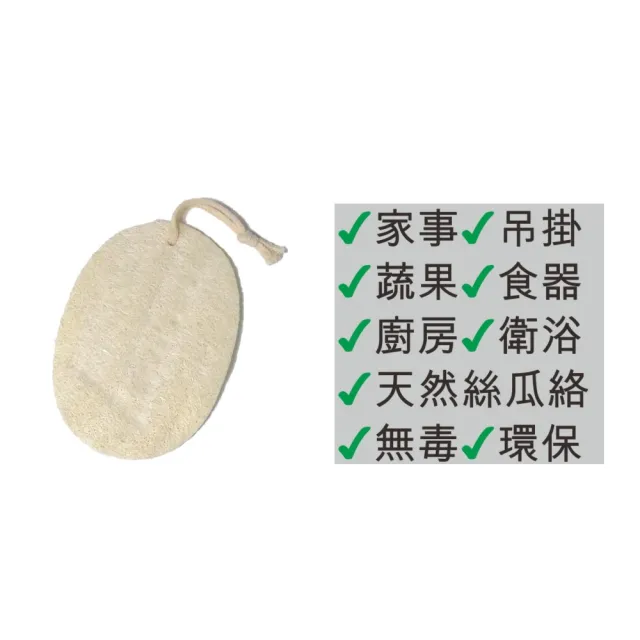 【Sophie Savon 蘇菲皂】家事用絲瓜絡片3入(天然絲瓜絡/家事用 加大版 蔬果食器/廚房衛浴 可吊掛 無毒環保)