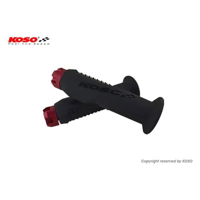 【KOSO】減壓矽膠握把 減震握把套/附平衡端子(7/8-1 英吋 / 120mm)