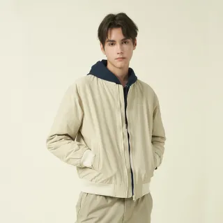 【ELLE ACTIVE】男款 保暖鋪棉夾克外套-卡其色(EA24A2M6101#81)