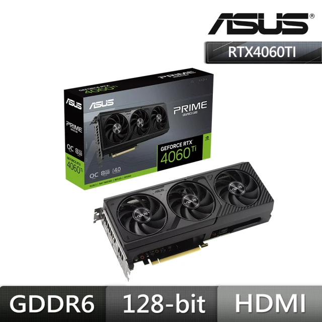 ASUS 華碩 PRIME-RTX4060TI-O8G 顯示卡+曜越 GF A3 650W 金牌(V+P 組合包)