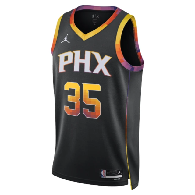 NIKE 耐吉 背心 男款 運動背心 慢跑 NBA球衣太陽隊 PHX MNK DF SWGMN JSY STM 22 黑 DO9540-015