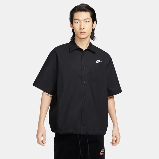 NIKE 耐吉 上衣 男款 短袖上衣 襯衫 運動 AS M NK CLUB SS VENICE TOP 黑 FN3903-010