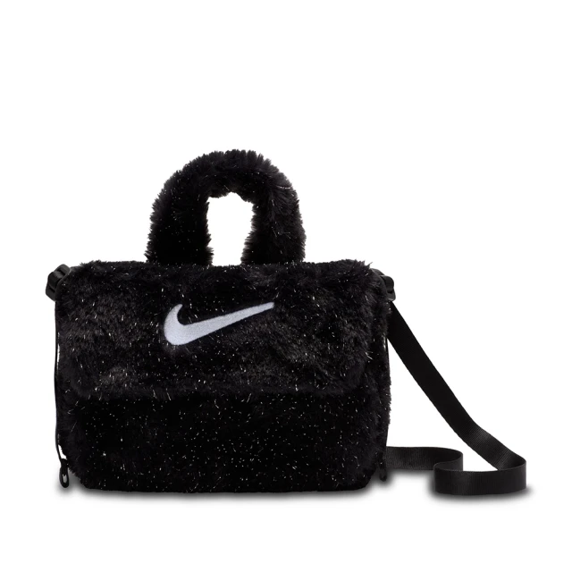 NIKE 耐吉 側背包 小包 童包 斜背包 毛毛包 運動包 Y NK FX FUR CROSSBODY 黑 FZ1329-010(2315)