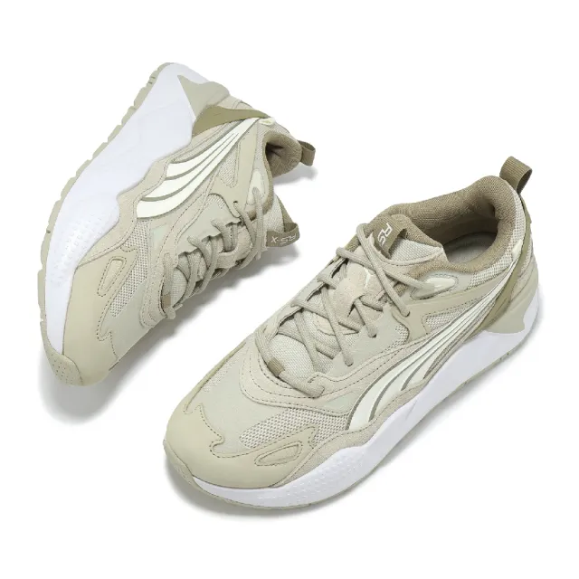 【PUMA】休閒鞋 RS-X Efekt PRM 男鞋 奶茶 白 麂皮 拼接 緩衝 老爹鞋(390776-51)