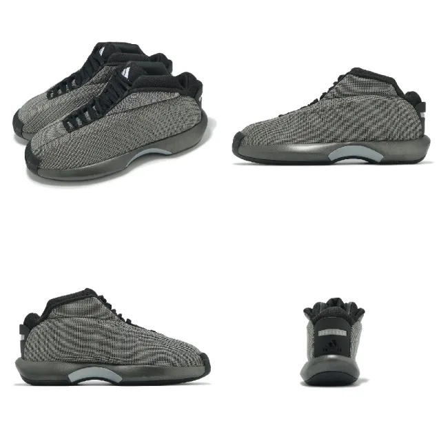【adidas 愛迪達】籃球鞋 Crazy 1 男鞋 灰 黑 Kobe Bryant 復古 運動鞋 愛迪達(IE6570)