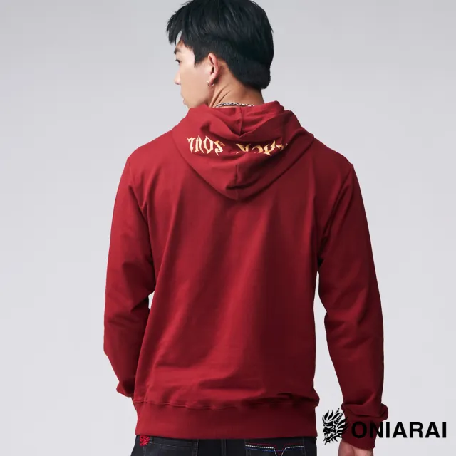【BLUE WAY】男裝 女裝 網路獨家潮流側鬼LOGO連帽 長袖 帽T 上衣-鬼洗