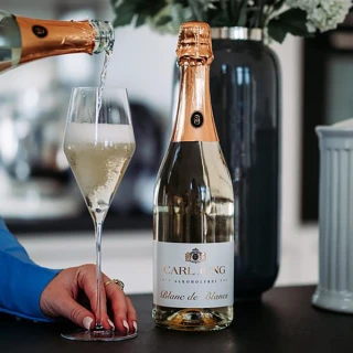 【CARL JUNG卡爾榮格】無酒精葡萄氣泡飲750mlx1入(白中白Blanc de Blancs/德國原裝)