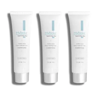 【Hybolar】胺基酸洗面乳100g*3入(深層溫和清潔洗顏霜潔面露洗卸液保養弱酸性2倍超綿密泡泡無酒精控油)
