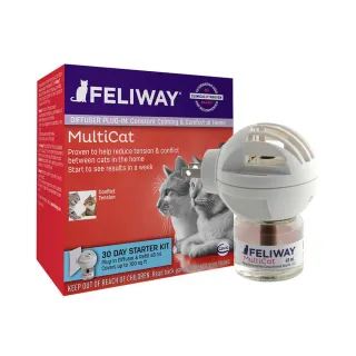 【FELIWAY】費利威 多貓好朋友費洛蒙插電組+補充瓶組(穩定貓咪情緒  買一送一)